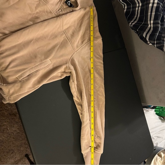 ZYIA Active Tan 1/4 Zip Cowl Pocket Jacket Pullover Size 3x Athleisure Winter - Picture 10 of 12